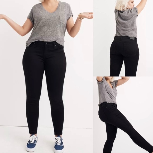 Madewell Denim - MADEWELL NWT 8” Black Skinny Jeans Size 33
